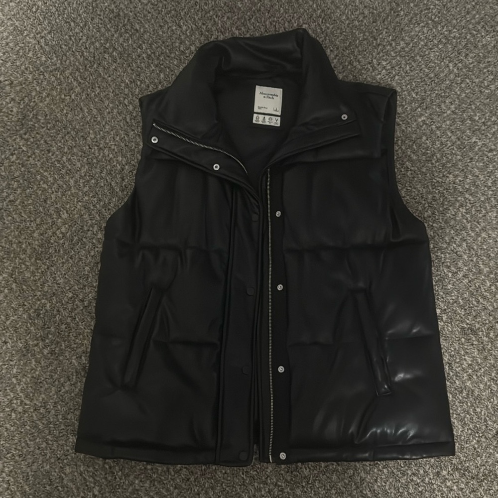 Abercrombie and Fitch Faux Leather Vest